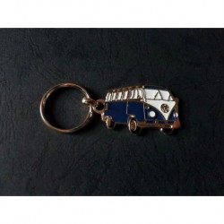 Porte-clés profil Volkswagen Combi T1 (bleu foncé)