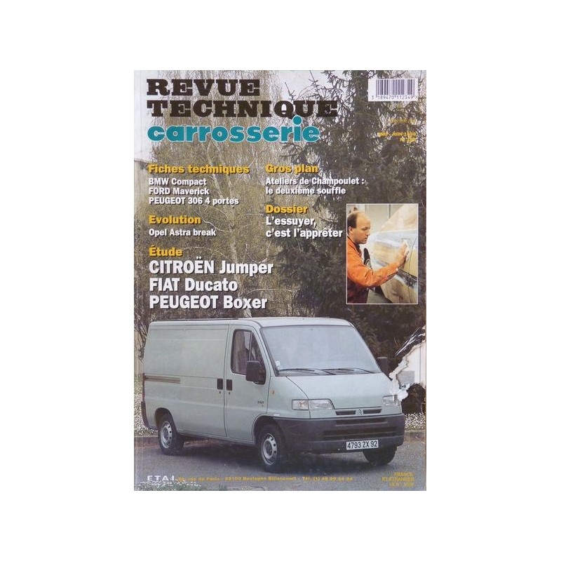 Technique carrosserie Citroën Jumper I, Peugeot Boxer I, Fiat Ducato II