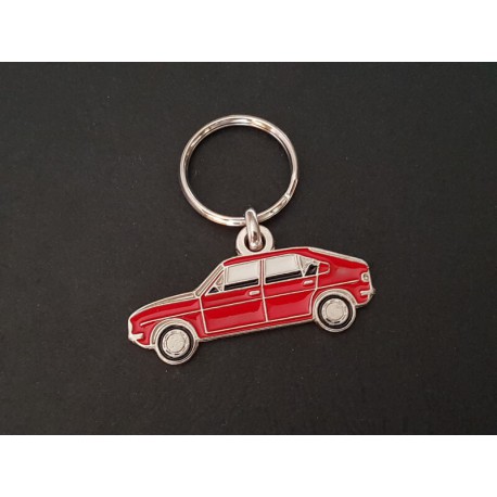 Porte-clés profil Alfa Romeo Alfasud, Super, Ti (rouge)