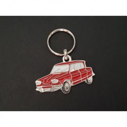 Porte-clés profil Citroen Ami 6 (rouge)