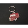 Porte-clés profil Citroen HY, HZ, H, Tub (rouge) pompier