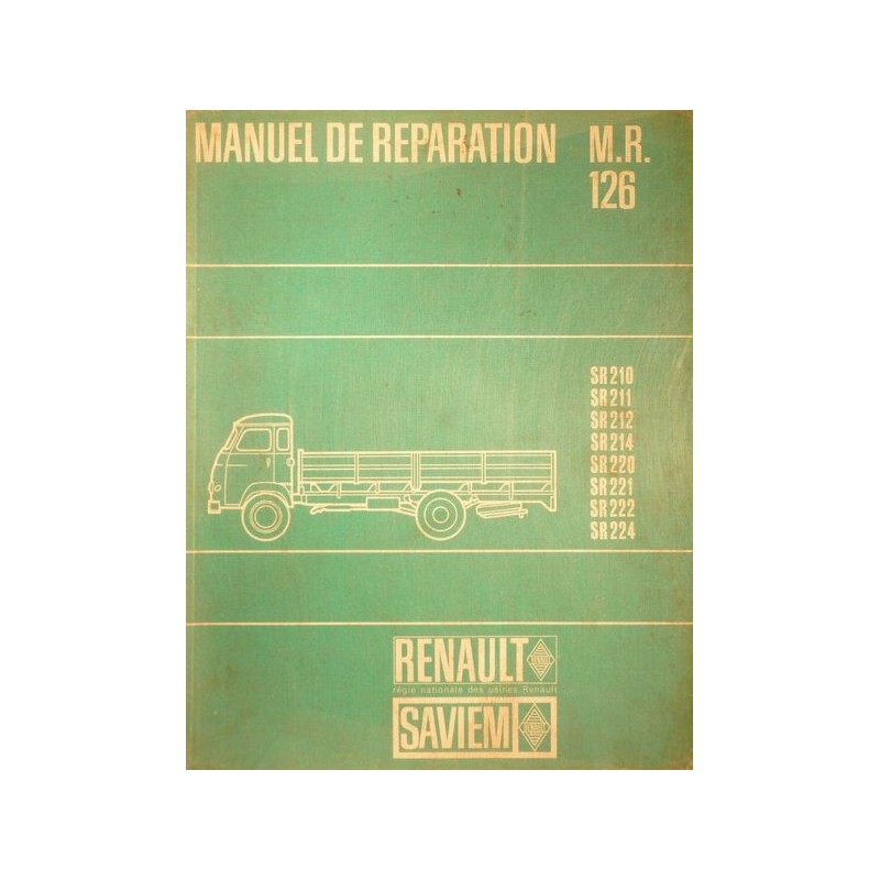 Renault Saviem Super Goélette SG2, manuel de réparation