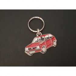Porte-clés profil Honda Civic mk1 (rouge)