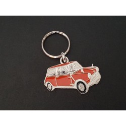 Porte-clés profil Mini Austin Morris Cooper 850 (orange)