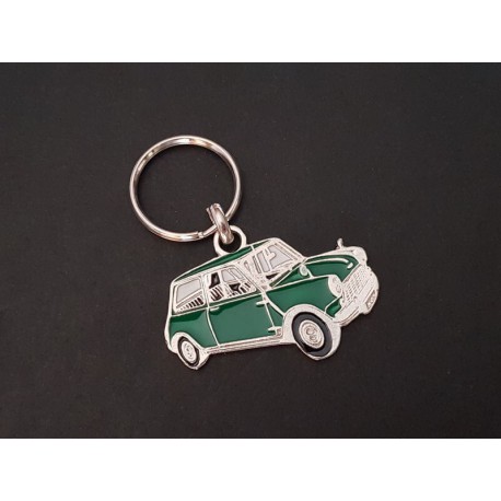 Porte-clés profil Mini Austin Morris Cooper 850 (vert)