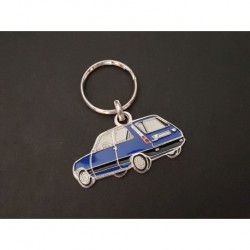 Porte-clés profil Renault 5, Alpine TS TX GTL TL (bleu)