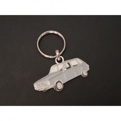 Porte-clés profil Renault 6, TL GTL (gris)