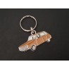 Porte-clés profil Renault 6, TL GTL (orange-beige)