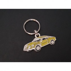 Porte-clés profil Alpine A110 berlinette 1300 1600 1600S (jaune)