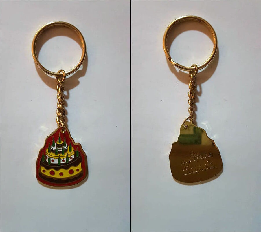 Keyring Happy Birthday Flunch Cake Pc Ebay Keyring Happy Birthday Flunch Cake Pc Ebay