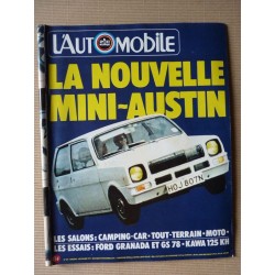 L'Automobile n°377, Ford Granada 2.0 GL, Range Rover Wolf Race, Porsche 917, tous terrain camping-cars 1977