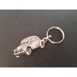 Porte-clés métal relief Renault 4cv