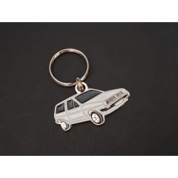 Porte-clés profil Volkswagen Polo II, Derby (blanc)