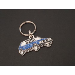 Porte-clés profil Volkswagen Golf GTi, LX (bleu)