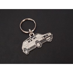Porte-clés profil Volkswagen Golf GTi, LX (blanc)