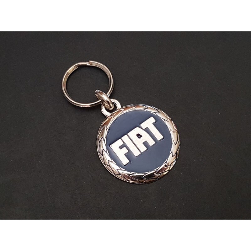 Porte-clés Fiat bleu, Panda 127 Punto X1/9 Uno Croma 124 132 126 131 850