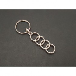 Porte-clés Audi anneaux A1, A3, A4, A6, TT, 50, 80, 90, 100, Q3, Q5, Q7, A5