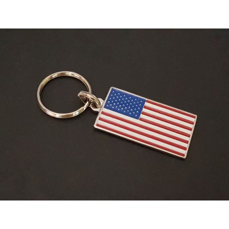 porte-clés drapeau émaillé USA, États-Unis, Américain