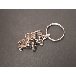 porte-clés métal relief Jeep Willys et Ford