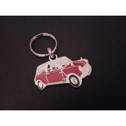Porte-clés profil Mini Austin Morris Cooper 850 (rouge)