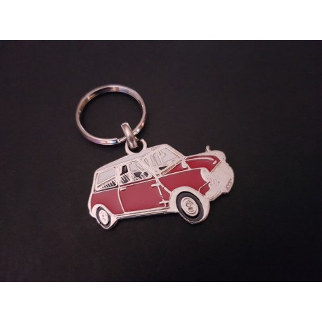 Porte-clés profil Mini Austin Morris Cooper 850 (rouge)