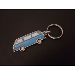 Porte-clés profil Volkswagen Transporter T3, Combi (bleu)