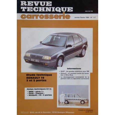 Technique carrosserie Renault 19