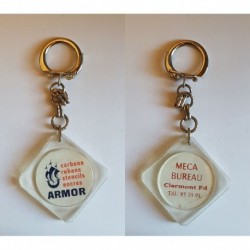porte-clés carbon ruban stencil encre Armor, Meca Bureau, Clermont Ferrand (pc)