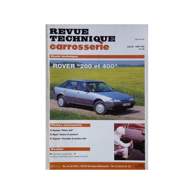 Technique carrosserie Rover 200, 400 (R8)