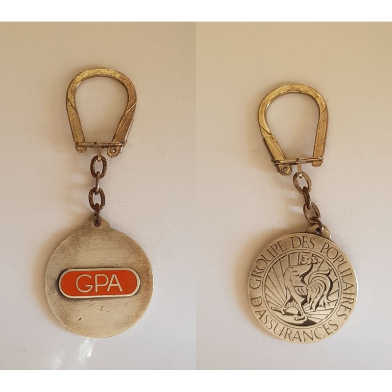 porte-clés GPA, Groupe des Populaires d’Assurances, coq (pc)