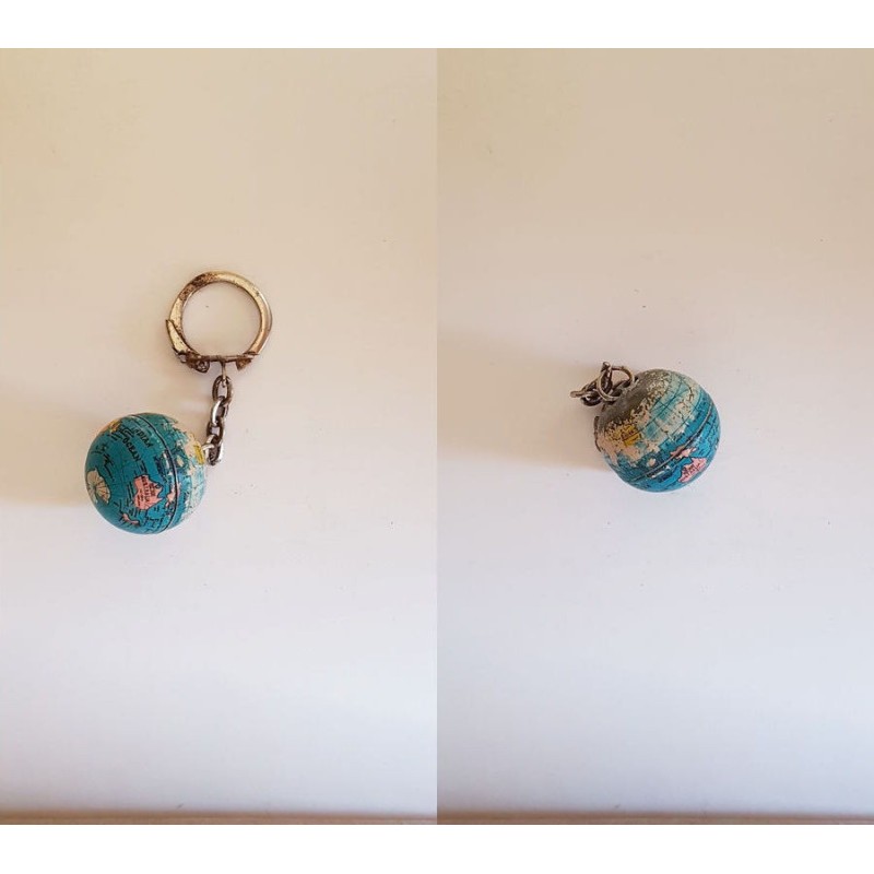 porte-clés globe terrestre, moyen (pc)