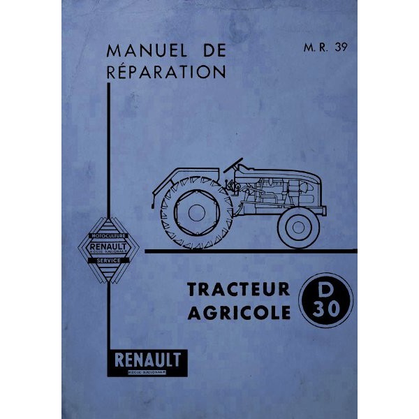 Renault D30, N71, E71 et V71 (R7051), manuel de réparation