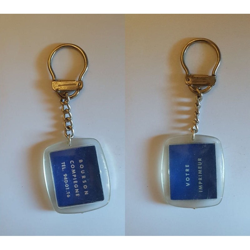 porte-clés imprimeur Bourson, Compiègne (pc)