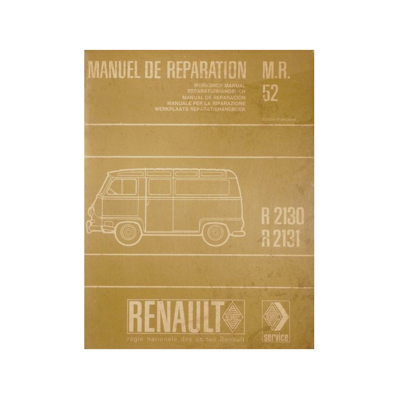 Renault Estafette R2130, R2131, manuel de réparation