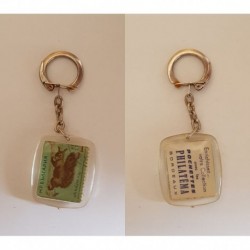 porte-clés pochette de timbres Philatéma, Bordeaux (pc)