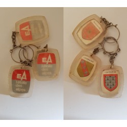 porte-clés EA L’Etoile des Alpes, lot 3 blasons régions (pc)