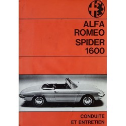 Alfa Romeo Spider 1600, notice d’entretien (eBook)