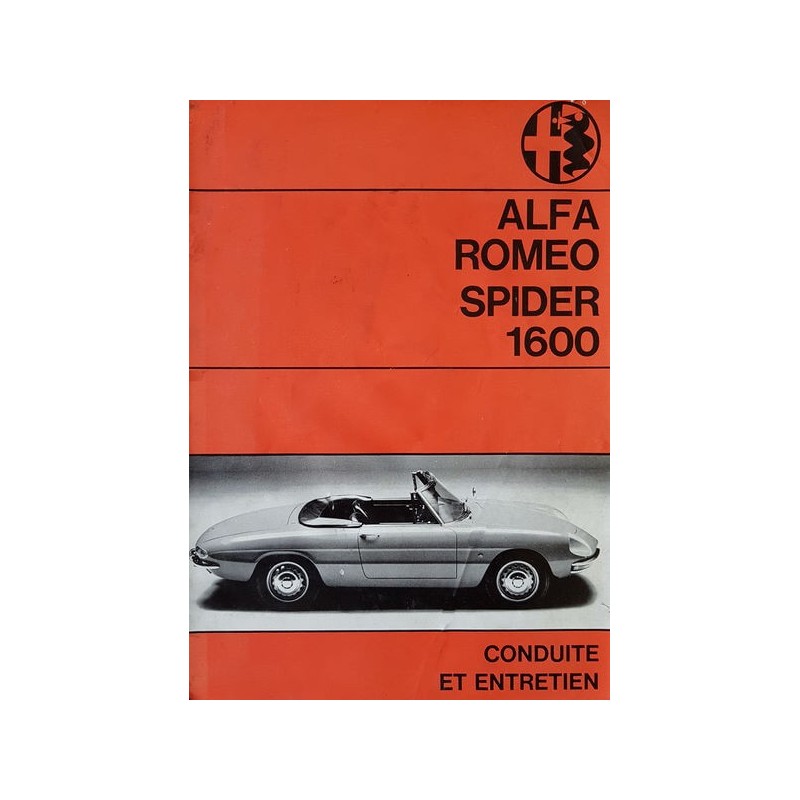 Alfa Romeo Spider 1600, notice d’entretien (eBook)