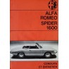 Alfa Romeo Spider 1600, notice d’entretien (eBook)