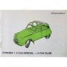 Citroën 2cv6 Special et 2cv6 Club, notice d’entretien (eBook)