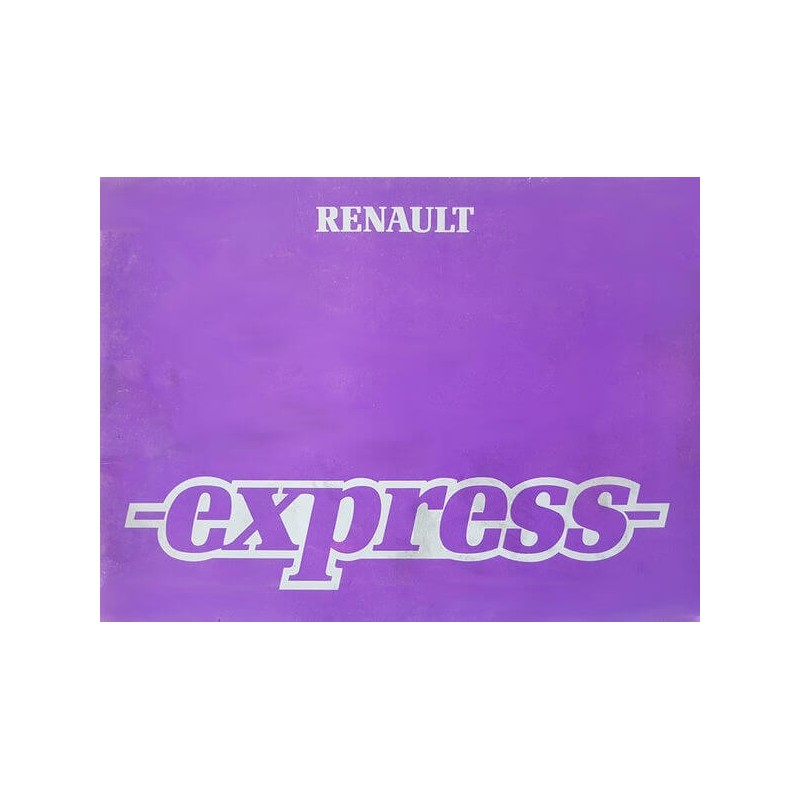 Renault Express, notice d’entretien (eBook)
