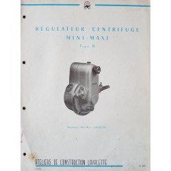 Lavalette régulateur centrifuge Mini-Maxi type R, notice (eBook)