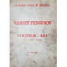 Massey-Ferguson 865 DS, DH, DHR, catalogue de pièces (eBook)