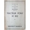 Massey-Harris Pony 812, catalogue de pièces (eBook)