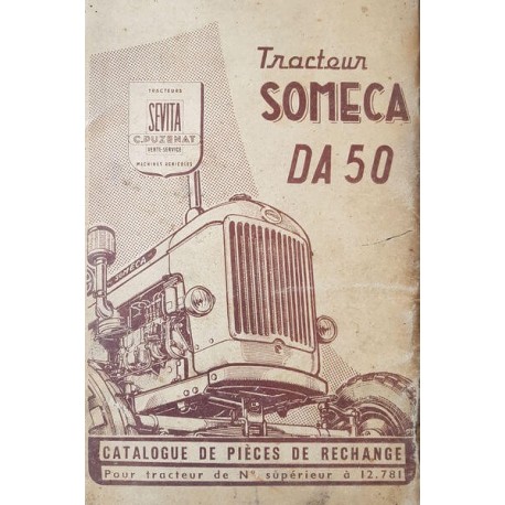 Someca DA 50 DA50 à partir du n° 12781 catalogue pièces 1957 