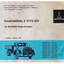 Deutz Magirus 200 D et 210 D, catalogue de pièces (eBook)