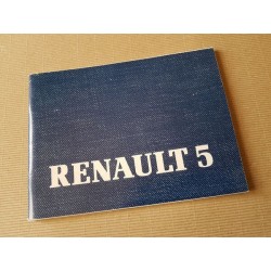 Renault Supercinq, notice d’entretien original