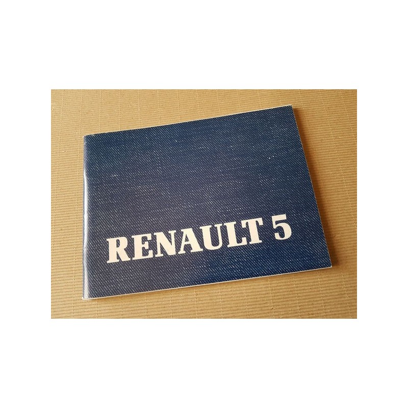 Renault Supercinq, notice d’entretien original