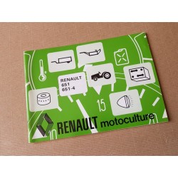 Renault 651, 651-5 types R7461 et R7464, notice d’entretien original