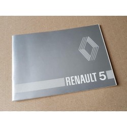 Renault 5 tous modèles, notice d’entretien original
